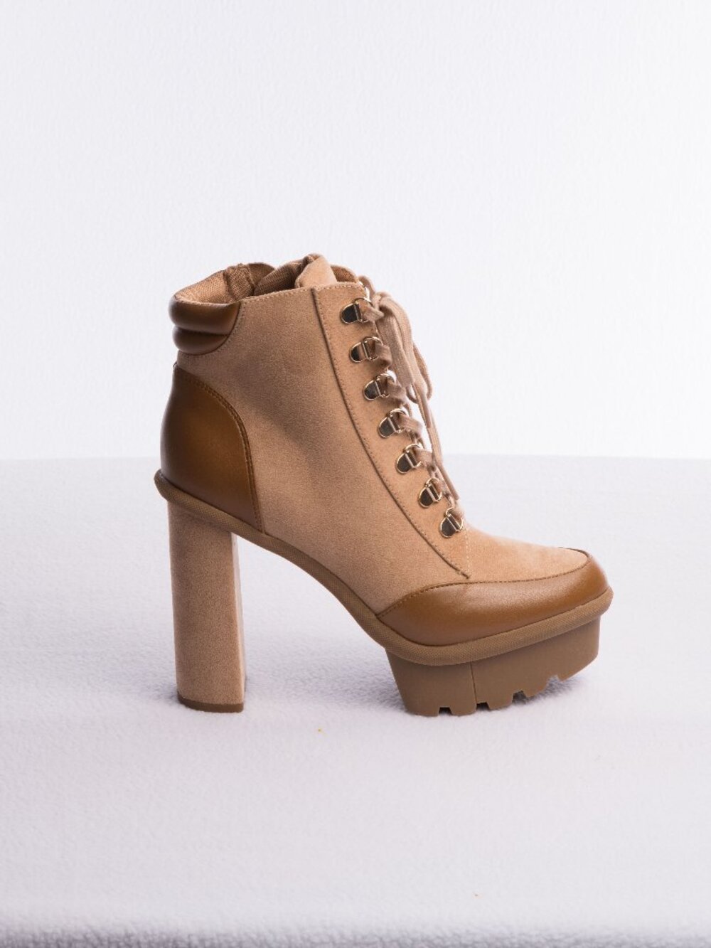 Jessica Simpson Tan Suede Platform Ankle Boots Size US 8